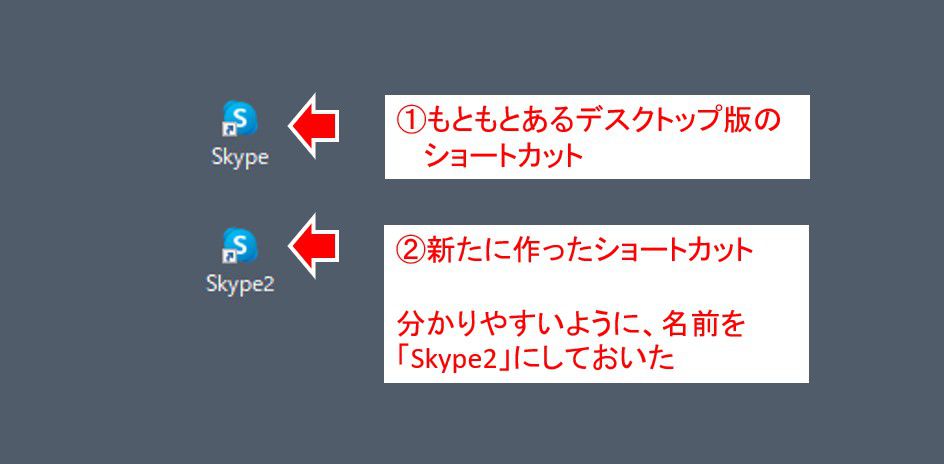 スカイプで複数アカウント同時起動 切り替えなしで２つを同時に使う方法